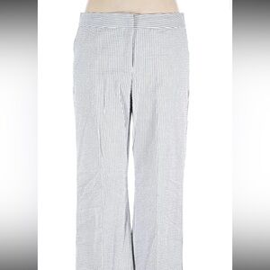 Seersucker Pants White and Gray Striped Isaac Mizrahi for Target Like New